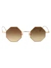 Gucci Gg1814s Sunglasses In Gold