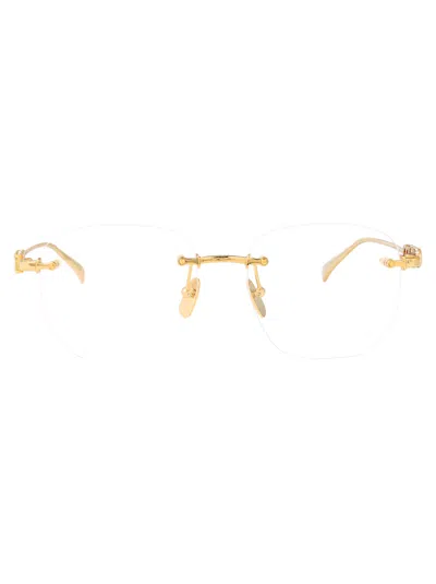 GUCCI GUCCI GOLD METAL OPTICAL GLASSES