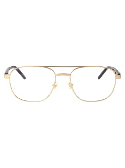 Gucci Gold Metal Optical Glasses