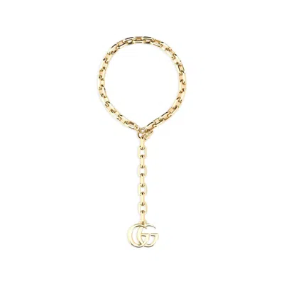 Gucci Gold Metal Gg Marmont Necklace