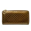 GUCCI GUCCI GOLD PATENT LEATHER WALLET  (PRE-OWNED)