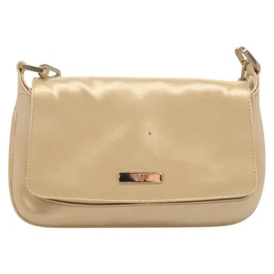 Pre-owned Gucci Gold Silk Shoulder Bag ()