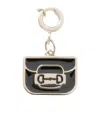 Gucci Gold-tone And Enamel Bag Charm In Black