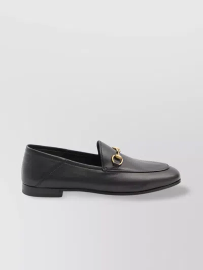 GUCCI GOLD-TONE HARDWARE HORSEBIT DETAIL LOAFER