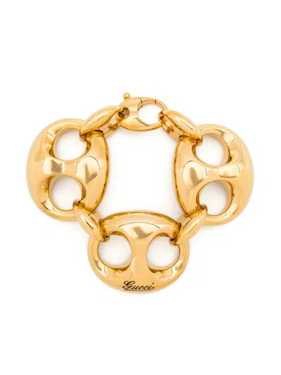 Gucci Gold-tone Marina Oversize-chain Bracelet In 8027 - Gold
