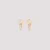 Gucci Blondie Intertwined Crystal Earrings In Gold