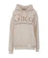 Gucci Golden Onion Logo Hooded Sweater In White