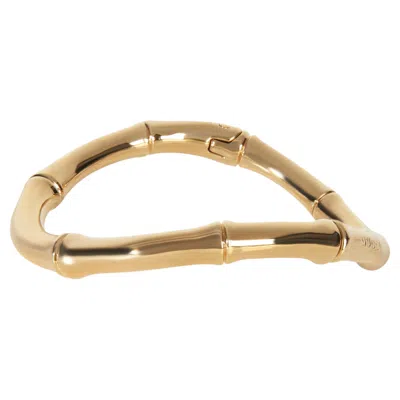 Pre-owned Gucci Gold-plated Large Bamboo Choker Necklace In Multi