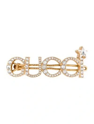 Pre-owned Gucci Gold-tone Hair Clip
