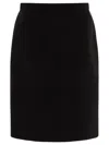 Gucci High Waist Knee-length Skirt With Back Slit And Side Pockets