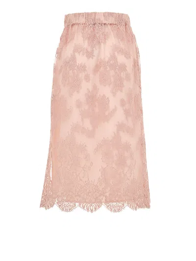 GUCCI GONNA IN PIZZO ROSA GUCCI