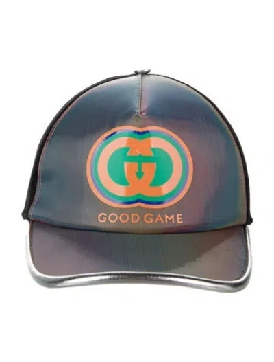 Pre-owned Gucci Good Game 'gamer' Baseball Cap In Blue
