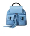 Gucci Grain Logo Backpack In Blue
