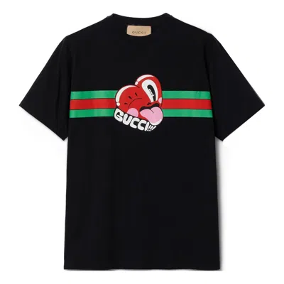Gucci Graphic Cotton T-shirt 'black'