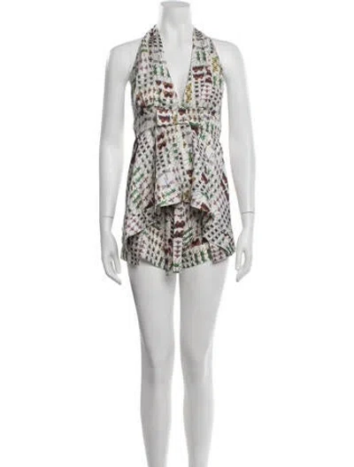 Pre-owned Gucci Graphic Print Bikini In Neutrals