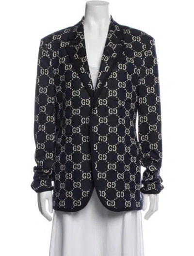 Pre-owned Gucci Graphic Print Blazer
