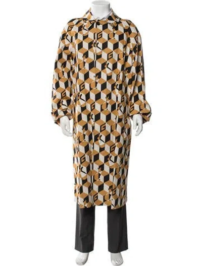 Pre-owned Gucci Graphic Print Coat In Multicolor