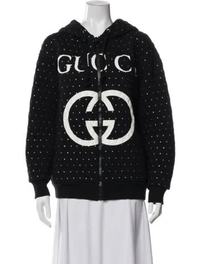 Pre-owned Gucci Graphic Print Evening Jacket In Black