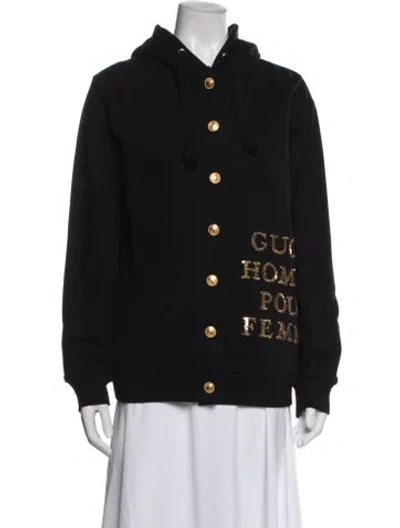 Pre-owned Gucci Graphic Print Jacket In Black
