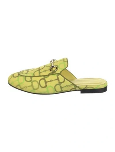 Pre-owned Gucci Graphic Print Mules In Multi