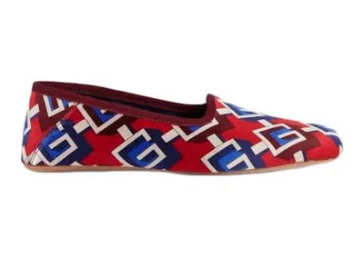 Pre-owned Gucci Graphic Print Slippers (women's) Sneakers In Red
