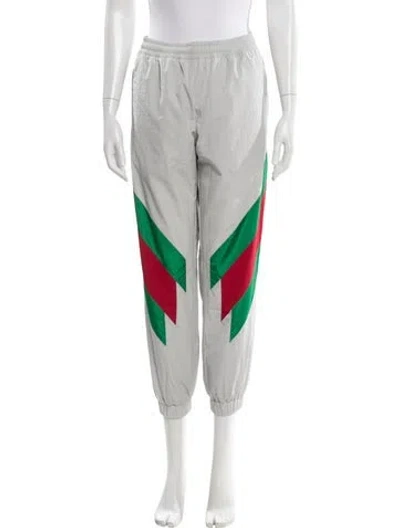 Pre-owned Gucci Graphic Print Sweatpants In Gray