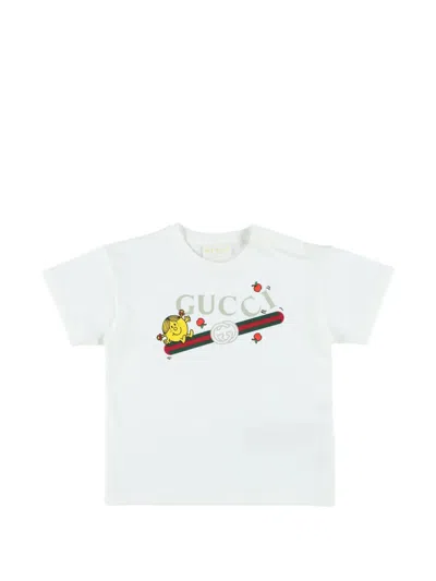Gucci Babies' Graphic-print T-shirt In White