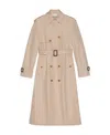 Gucci Graphic-print Trench Coat In Gray