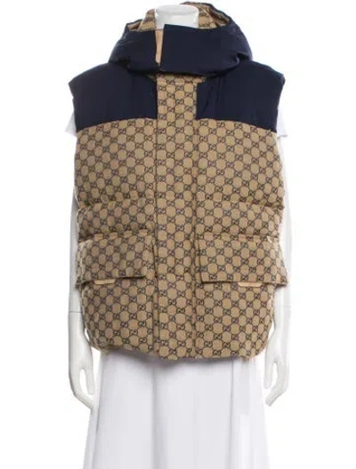 Pre-owned Gucci Graphic Print Vest