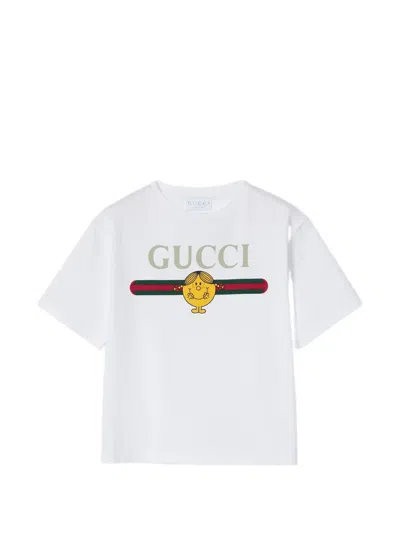 Gucci Kids' Graphic T-shirt In White