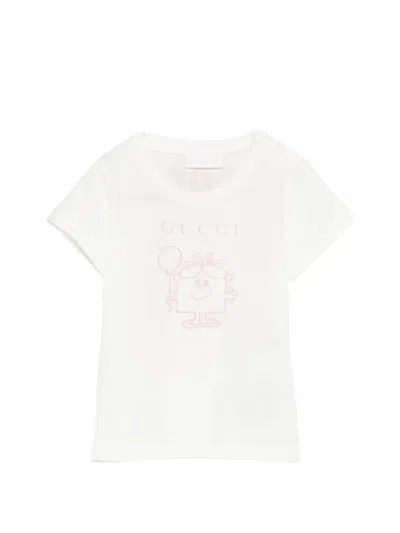 Gucci Babies' Graphic-print T-shirt In White