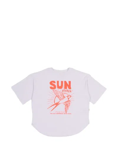 Gucci Kids' Graphic-print T-shirt In White