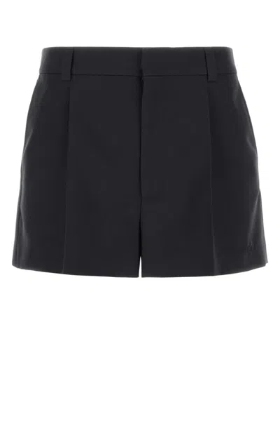GUCCI GRAPHITE TWILL BERMUDA SHORTS