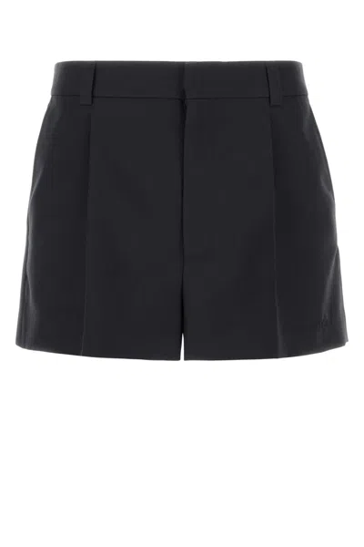 GUCCI GRAPHITE TWILL BERMUDA SHORTS