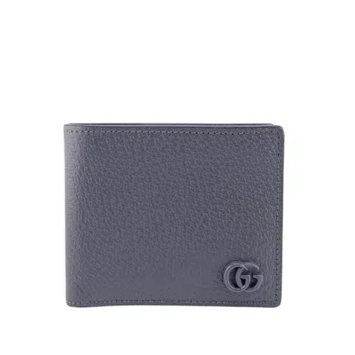 Pre-owned Gucci Gray Leather Wallet (bi-fold) ()