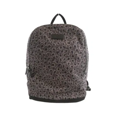 Pre-owned Gucci Gray Nylon Backpack ()