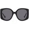 Gucci Womens Black Gc002055 Gg1308s Round-frame Acetate Sunglasses In Grey