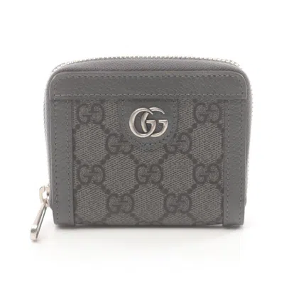 Gucci Gray Pvc Leather Coin Purse/coin Case