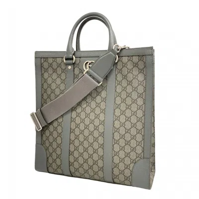 Pre-owned Gucci Gray Pvc Tote Bag ()