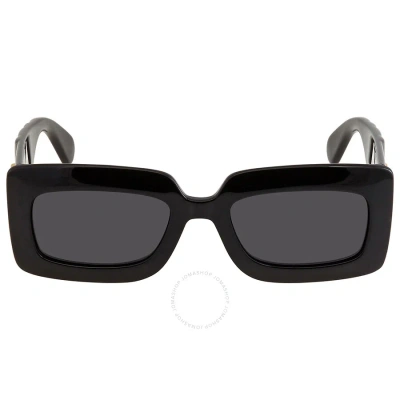 Gucci Gray Rectangular Ladies Sunglasses Gg0811s 001 53 In Black / Gray