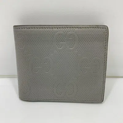 Pre-owned Gucci Gray Wallet (bi-fold) ()