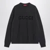 Gucci Gray Wool And Cashmere Sweater Men In Black