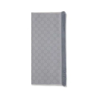 Gucci Gray Wool Scarf