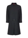 Gucci Womens Horsebit Long-sleeves Wool Mini Dress Ardesia Grey In Black