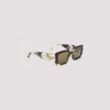 Gucci Oversized Square Frame Sunglasses With Glossy Finish In Green