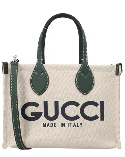 Gucci Green Canvas Small Tote
