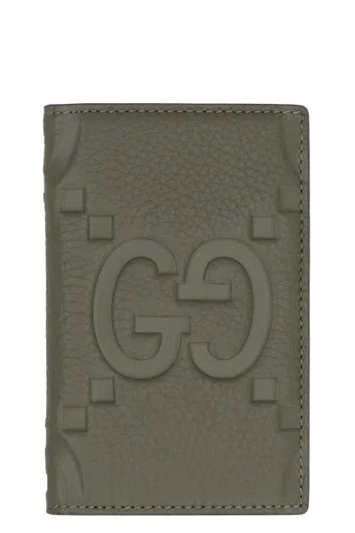 Gucci Green Card Holder Jumbo Gg