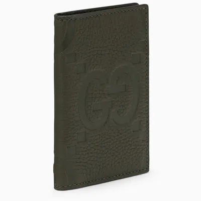 Gucci Green Card Holder Jumbo Gg Men