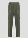 Gucci Green Cargo Pants With Branded Details In Supreme Fabric In Cotton Man In Green