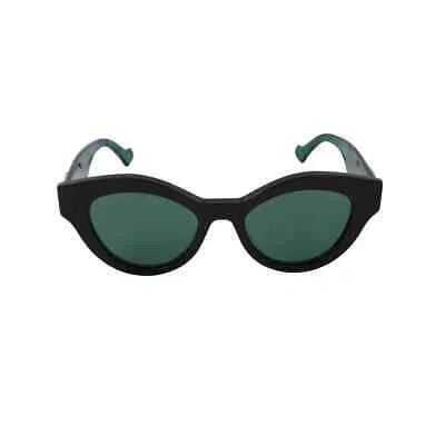 Pre-owned Gucci Green Cat Eye Ladies Sunglasses Gg0957s 001 51 Gg0957s 001 51